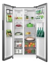 Heladera Inverter Midea Side By Side Inox 510lts.