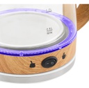 Pava Eléctrica De Madera Y Vidrio Kjh-pe15001m