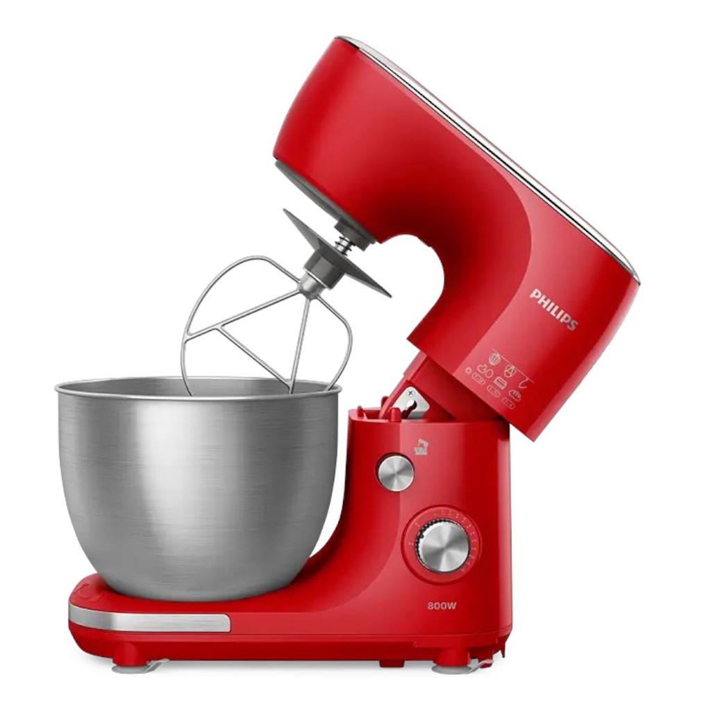 BATIDORA PHILIPS PLANETARIA HR7922/40 ROJA 12 VEL 800W 5L