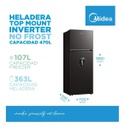 Heladera Inverter Midea Mdrt645mte28 No Frost 470l Negra