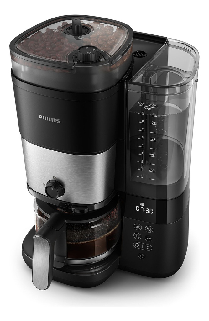 Cafetera Philips Grind &amp; Brew Hd7900/50 1.5 L Negra