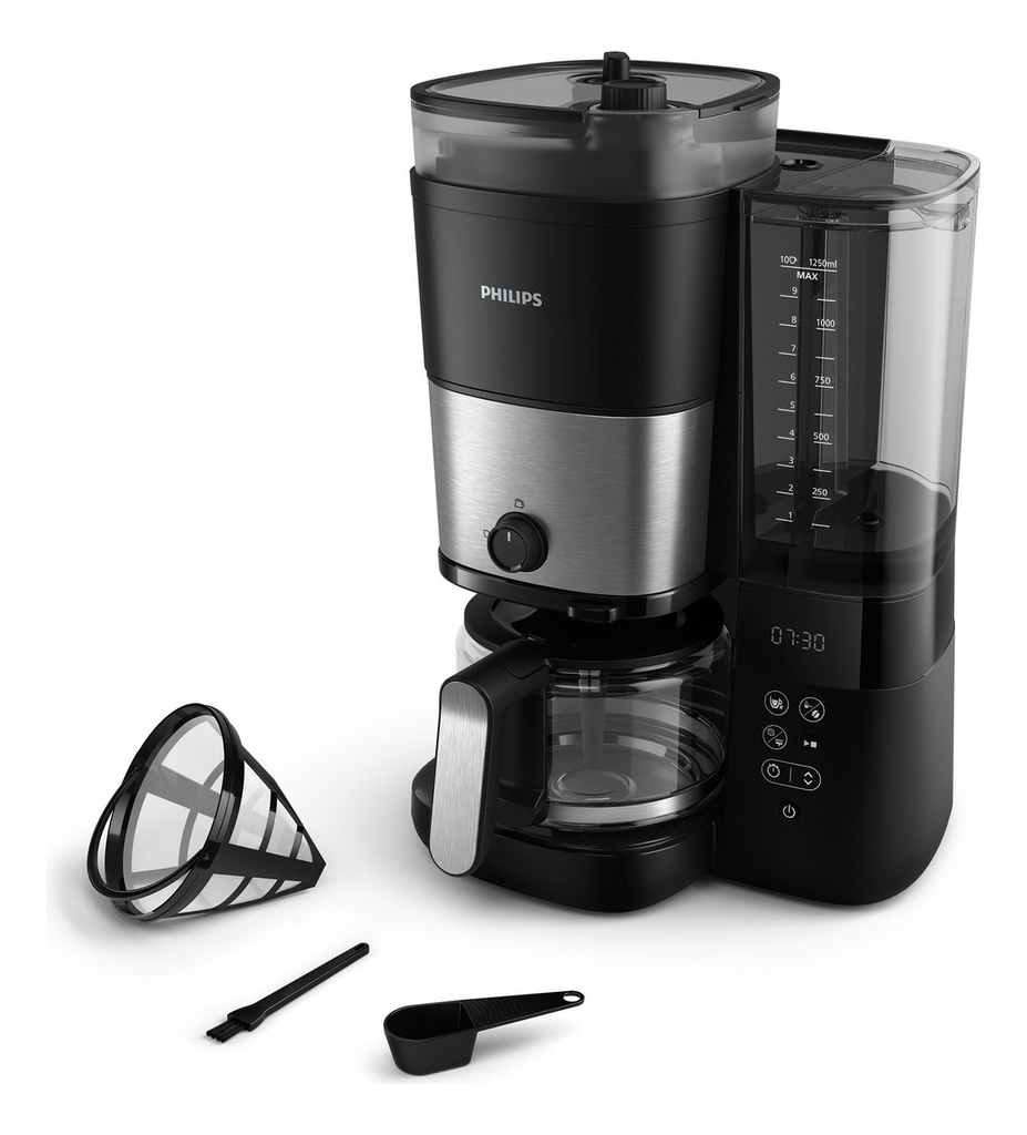 Cafetera Philips Grind & Brew Hd7900/50 1.5 L Negra