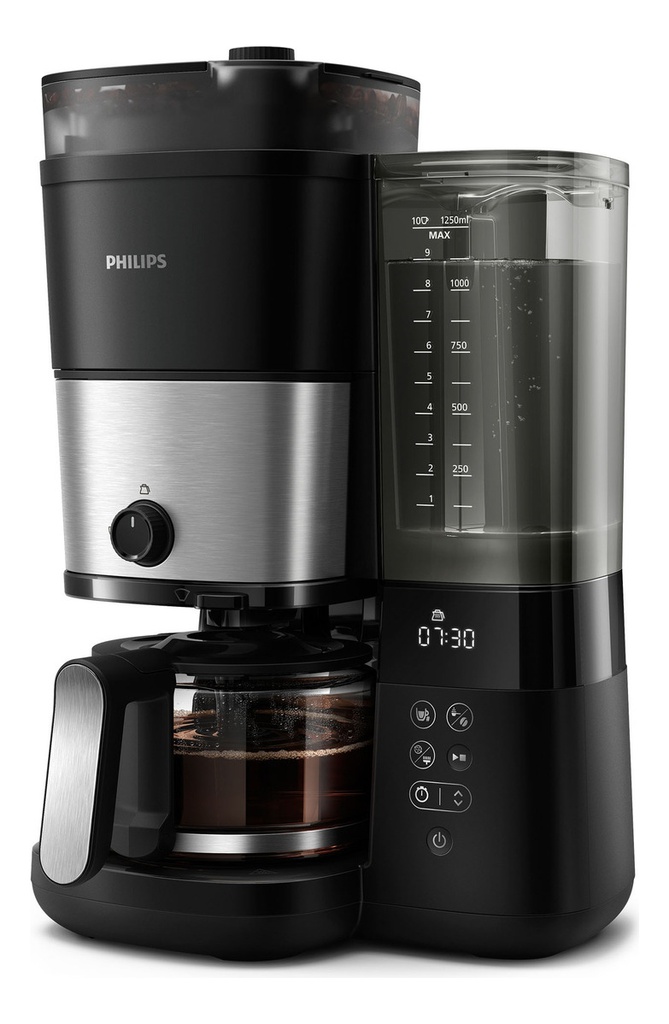 Cafetera Philips Grind &amp; Brew Hd7900/50 1.5 L Negra