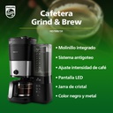 Cafetera Philips Grind &amp; Brew Hd7900/50 1.5 L Negra
