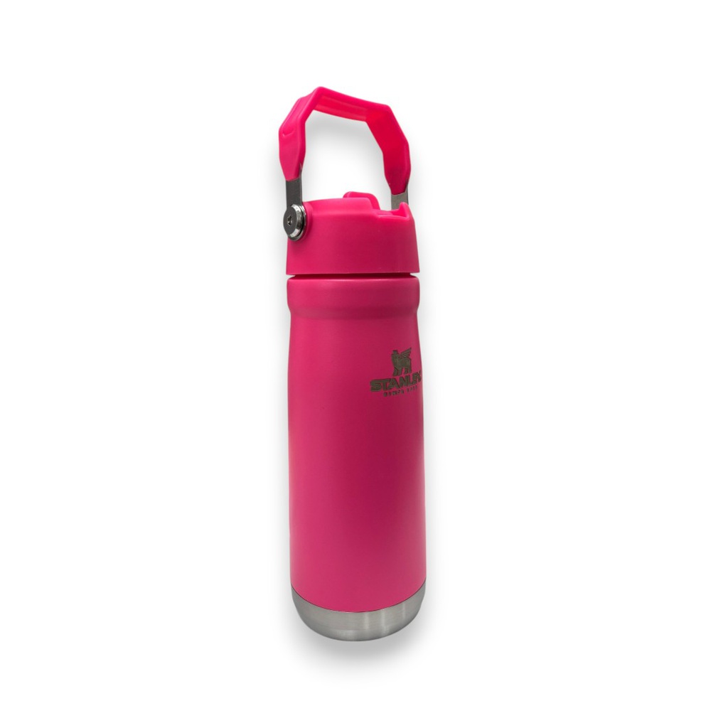 BOTELLA TERMICA STANLEY CON PICO 650 ML FUCSIA