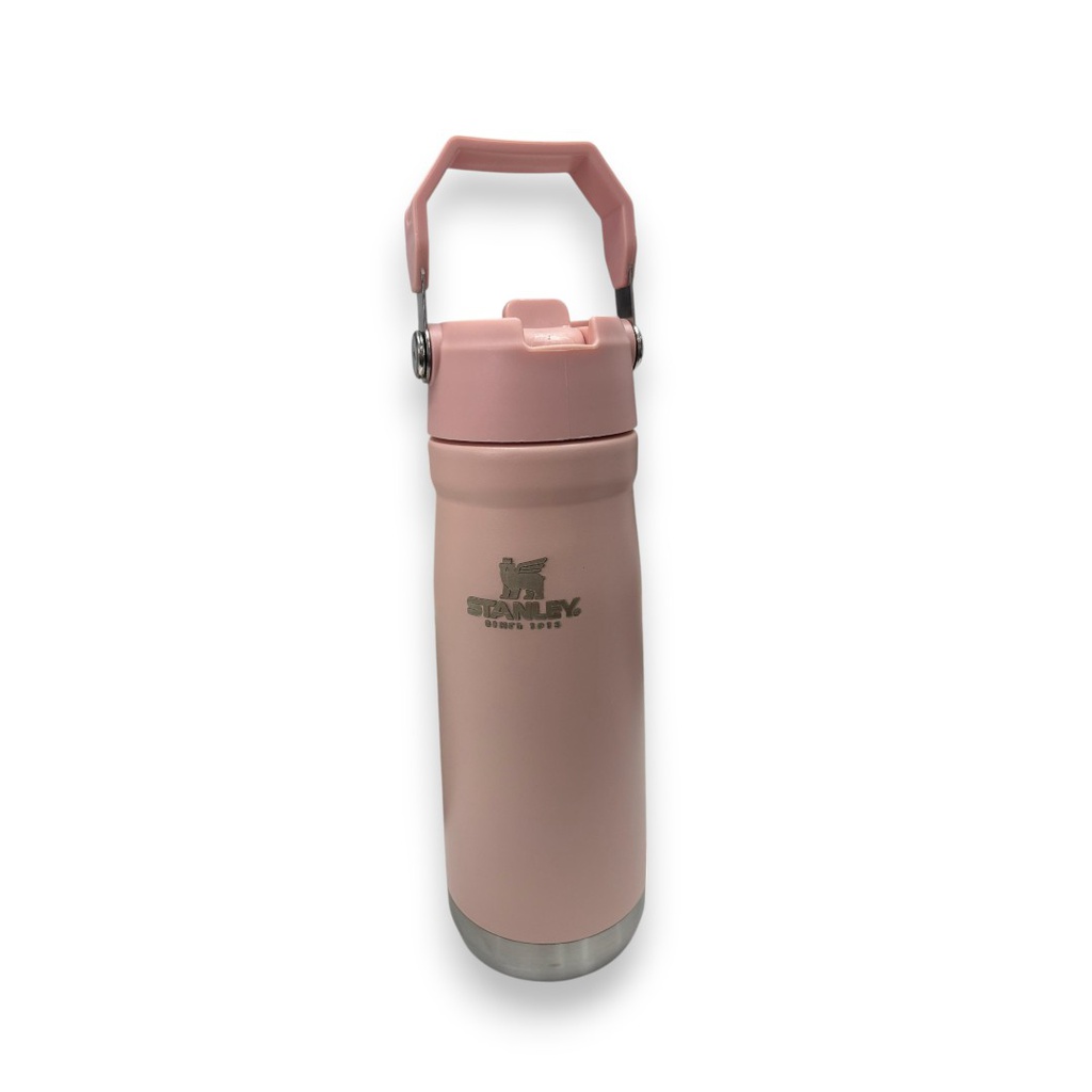 BOTELLA TERMICA STANLEY CON PICO 650 ML ROSA PASTEL