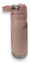 Botella Termica Acero Con Pico 650 Ml Rosa Pastel