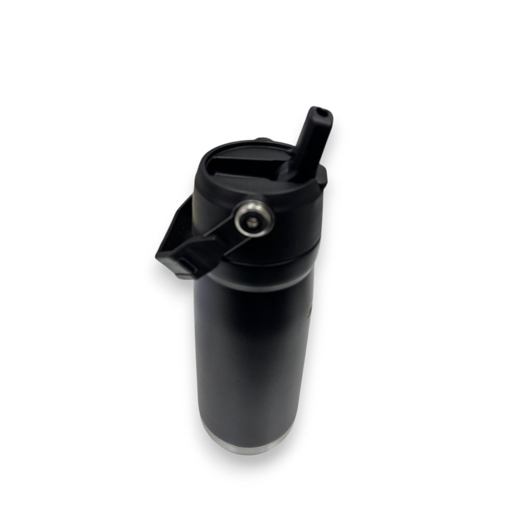 BOTELLA TERMICA STANLEY CON PICO 650 ML NEGRA