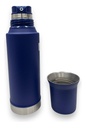 Termo System 1.2 L Acero Azul Con Pico Cebador