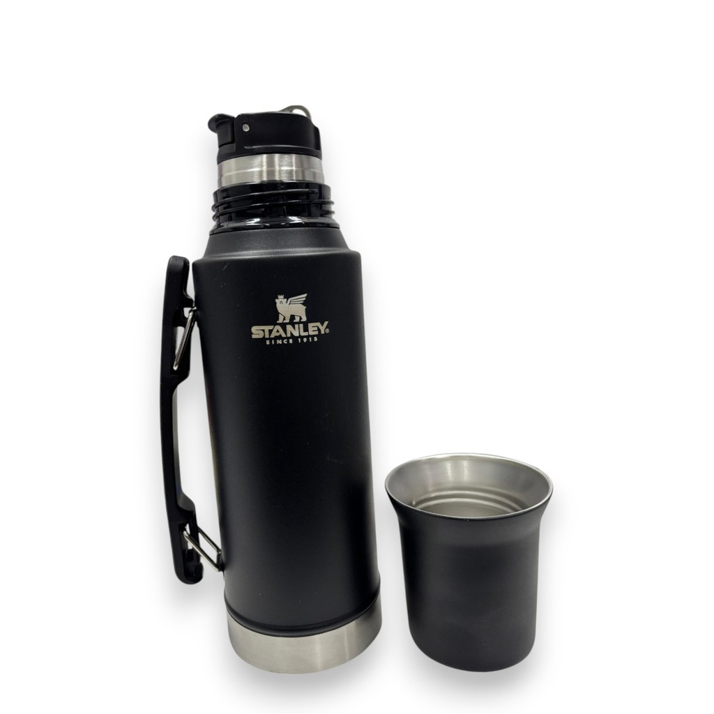 TERMO STANLEY SYSTEM 1.2 L ACERO NEGRO