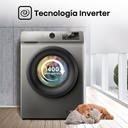 Lavarropas Hisense Wfqp8014t Inverter Color Gris