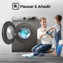 Lavarropas Hisense Wfqp8014t Inverter Color Gris