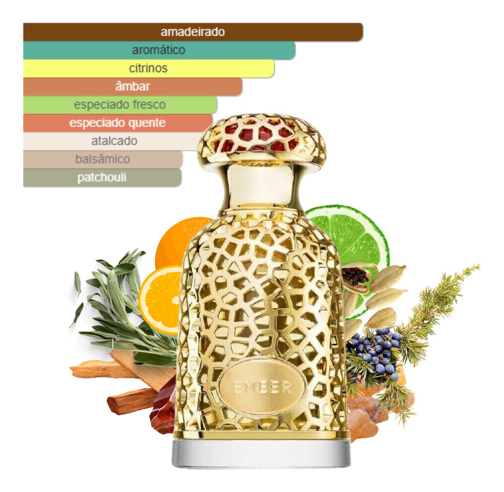 Perfume Lattafa Emeer Eau De Parfum 100 Ml Caja Con Luces