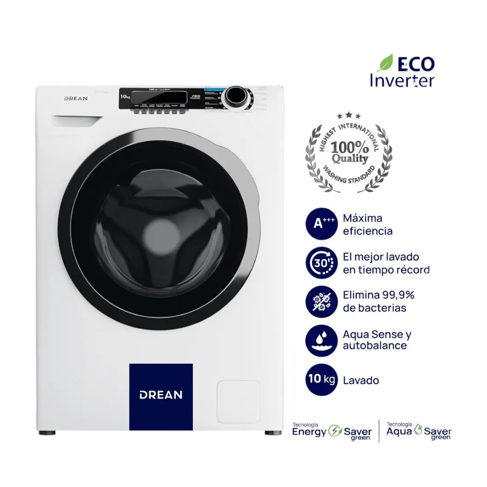 LAVARROPAS DREAN LFDR101SB0 ECOINVERTER 10 KG BLANCO