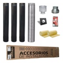 ESTUFA A LEÑA ECO TROMEN 7000 + KIT PARED 4" ENLOZADO