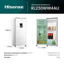 HELADERA HISENSE RL230WW4AU 177L BLANCA