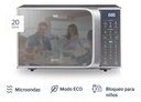 Microondas Bgh B120ds20i Plata 20 Litros Digital Eco 700w