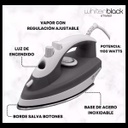 Plancha A Vapor Whitenblack Rpwb01 Color Gris