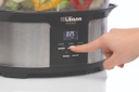 Vaporiera Digital Liliana Aav930 3 Niveles 12 Lts Plateado