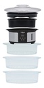 Vaporiera Digital Liliana Aav930 3 Niveles 12 Lts Plateado