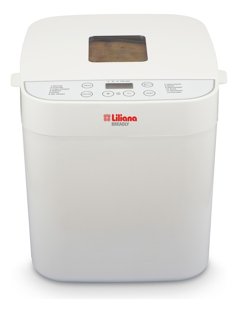 Horno De Pan Liliana Afp905 1 Kg 12 Programas 600w Blanco