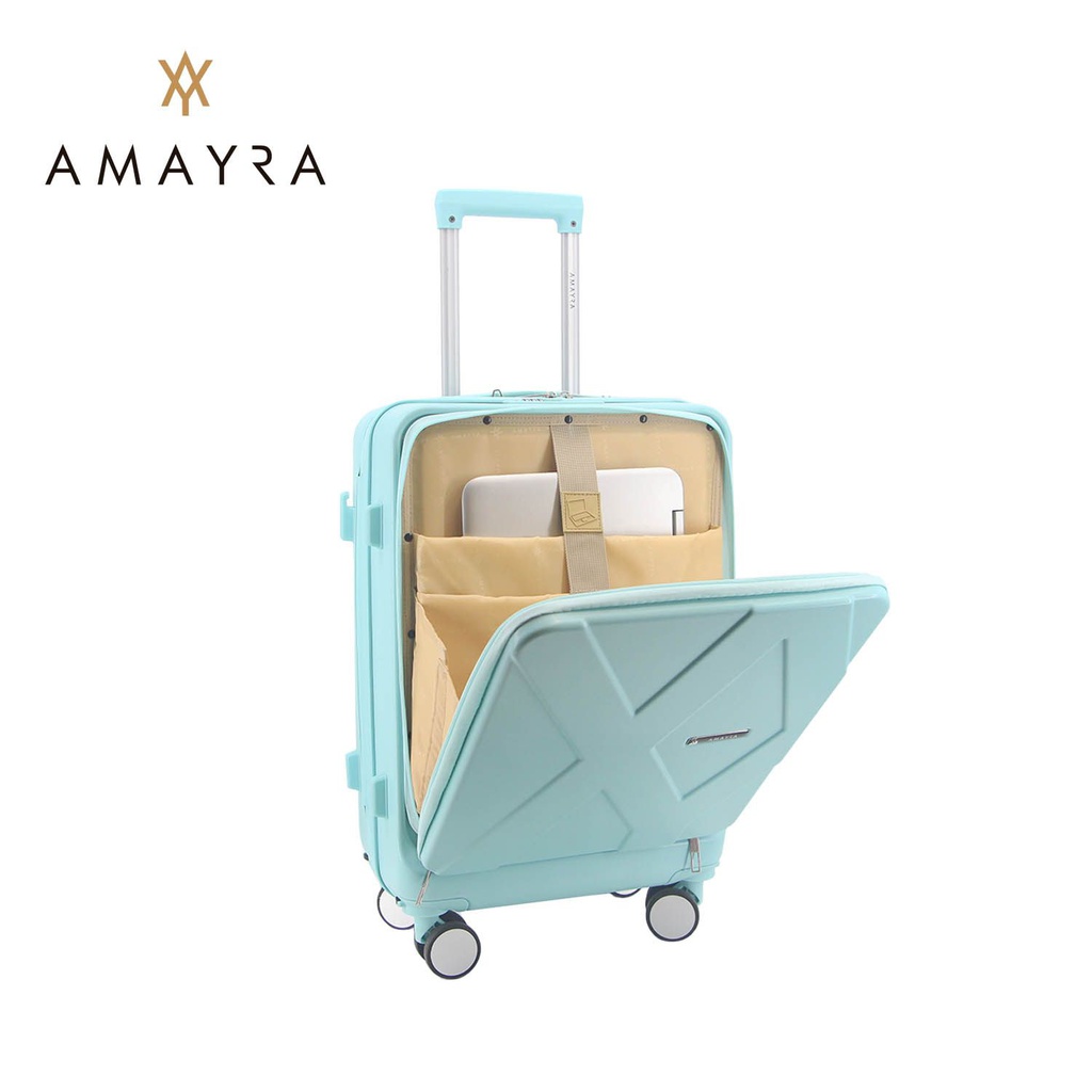 VALIJA AMAYRA 67.8008T20 20" ABS TURQUESA P/NOTEBOOK