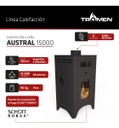 Salamandra A15 Austral Tromen Con Horno Calefactor Leña