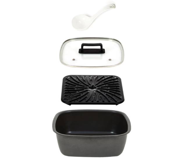 FREIDORA DE AIRE PEABODY PE-AFM01N 2 EN 1 5,7 L