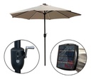 Sombrilla Kushiro Ssk-27 Solar Con Cargador Usb Y Luz L