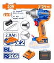 Llave De Impacto Inal. Wcd3b214 C/cargador + 2 Baterías 20v