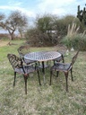Juego De Jardin Chateaux X4 Sillas Cobre