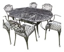Juego De Jardin Chateaux X 6 Gris Oval