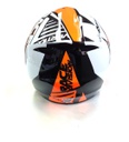 Casco Vertigo Mz3 Race Division Naranja Brillo  L 