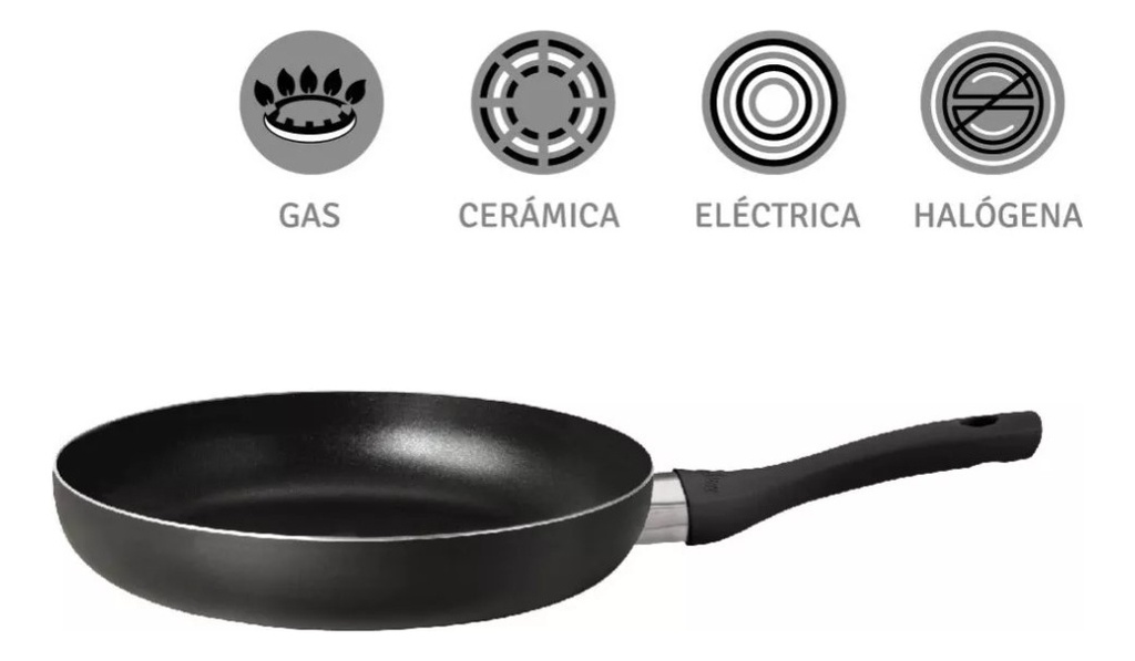 Sarten Hudson Ghw1124sf De Aluminio C/anthiaderente 24 Cm