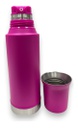 Termo System 1.2 L Acero Fucsia Con Pico Cebador