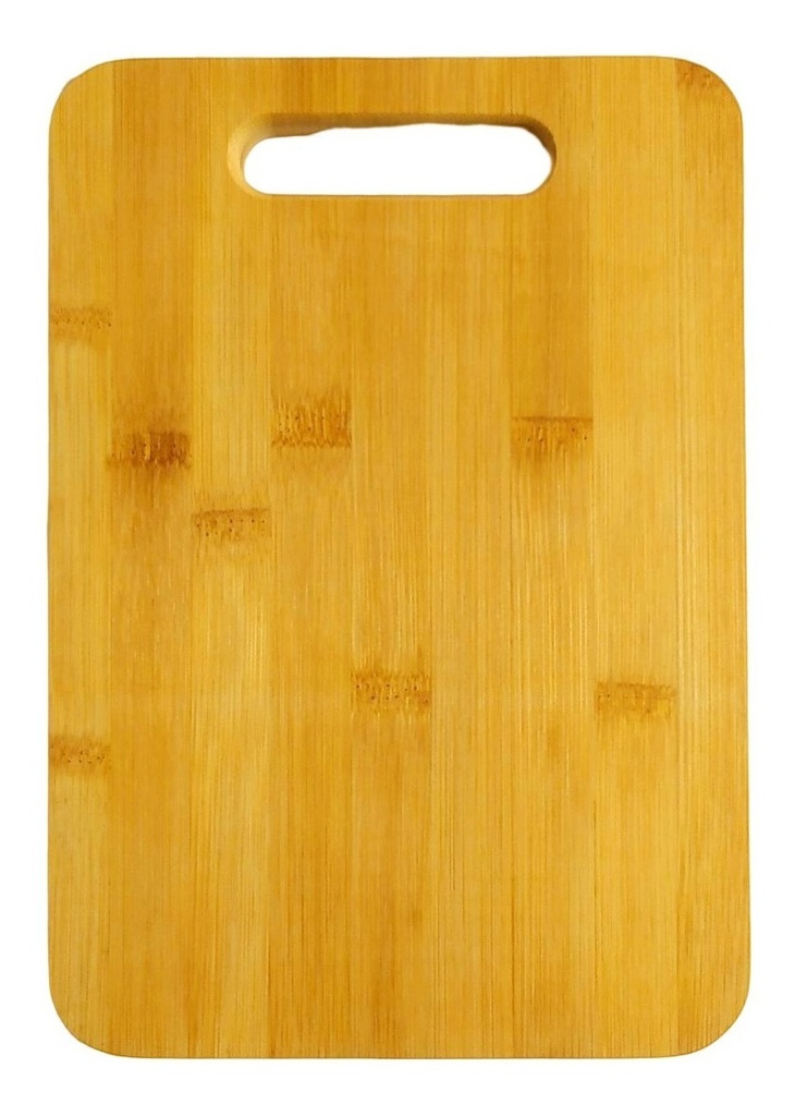 Tabla Hudson Wd003 De Bambu P/picar 40x30x1,5 Cm