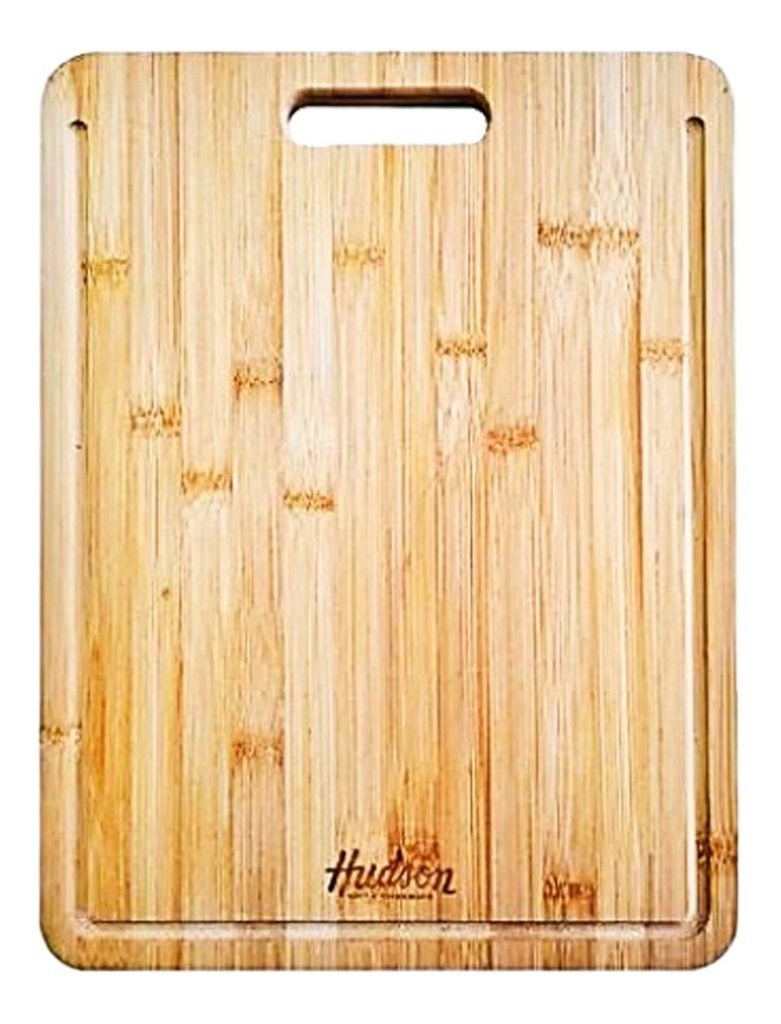 Tabla Hudson Wd003 De Bambu P/picar 40x30x1,5 Cm