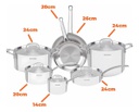 Bateria De Cocina Tramontina 65240/028 Grano De Ac. Inox. 7p