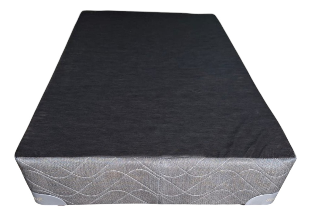Sommier Y Colchon 1 Pl Diamante Negro Deseo Espuma 80x190 Cm