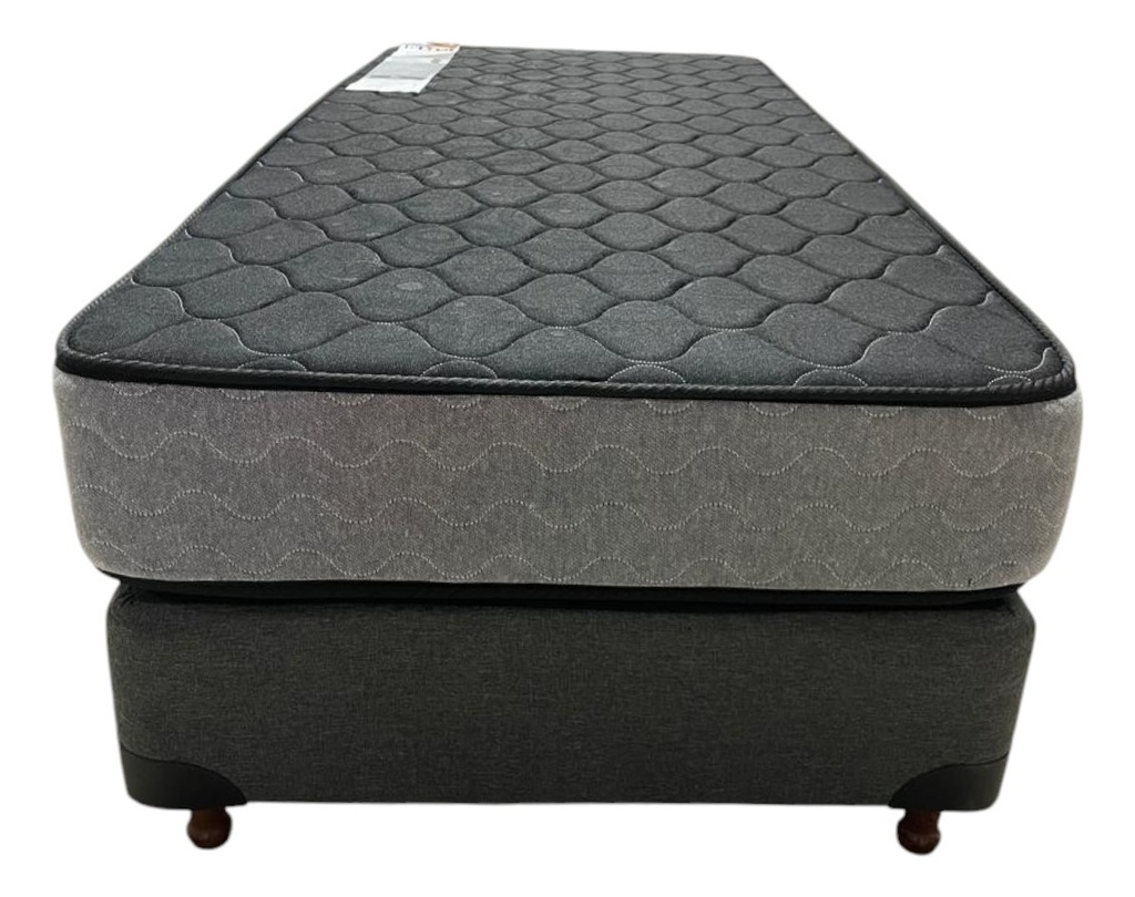 Sommier Y Colchon 1 Plaza Bardo Espuma Alta Densidad 80x190