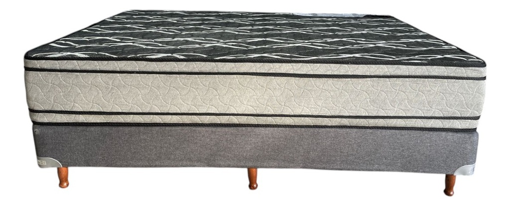 Sommier Y Colchon 2 Plaza Gala Bardo Espuma 140x190x24 Cm