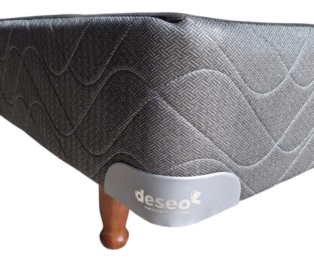 Cama Base Sommier Generico Gris 80 X 190 Cm 1 Plaza Deseo
