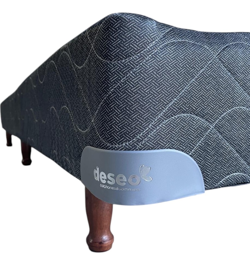 Sommier Y Colchon 2 Plazas Ambar New Deseo C/resorte 140x190