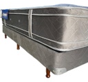 Sommier Y Colchon 2 Plaza Coral Deseo Espuma Soft 140x190 Cm