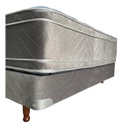 Sommier Y Colchon 2 Plaza Coral Deseo Espuma Soft 140x190 Cm