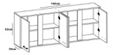 Alacena Orlandi 625 Premiun Jacaranda 1.60m