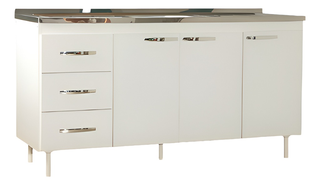 Bajo Mesada Muebles Maximo 72260 160 Blanca