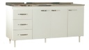 Bajo Mesada Muebles Maximo 72260 160 Blanca