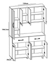 Kit Cocina Orlandi Premium Jacaranda 1.20 Cm Cod 651
