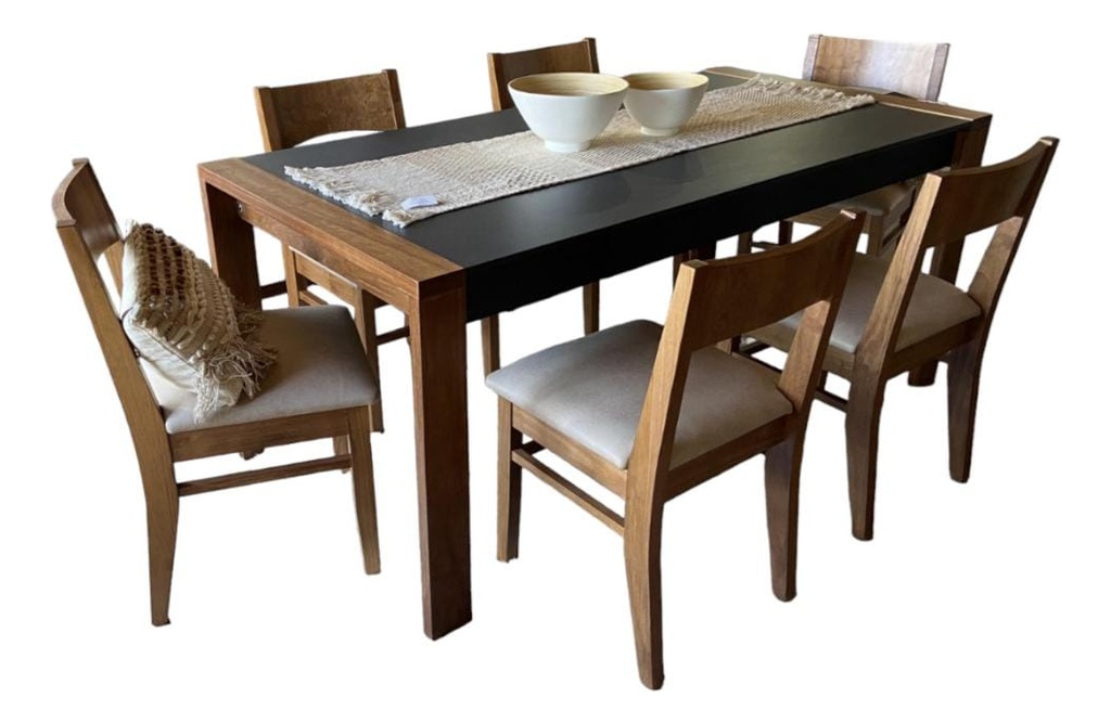 Mesa Dobel Mobilia 1354amgr 1,60 M Ambar Gris